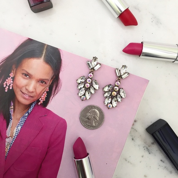 "Arabella" Earrings || Clear Crystal Statement - Picture 5 of 9